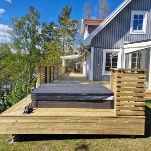 Altan med bubbelpool